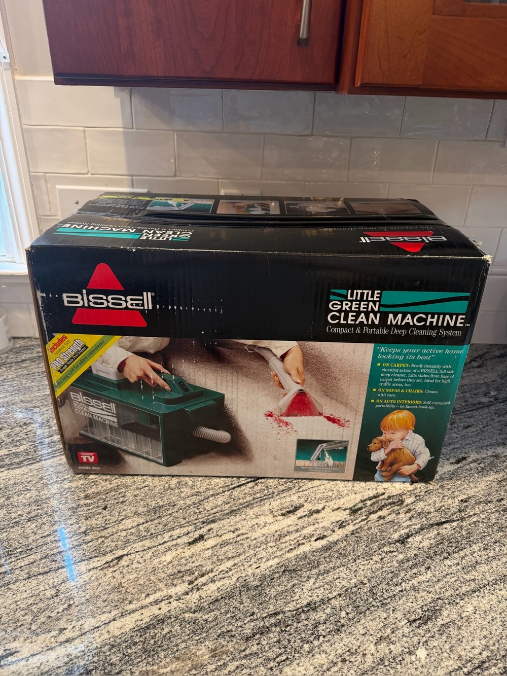 Vintage Bissell Little Green Deluxe Portable Home Cleaner Model 1653 New in Box